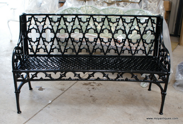 Gothic garden bench sale