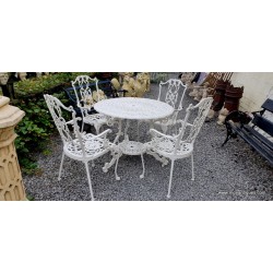 Colebrookedale Style Table & Chairs OldWhite