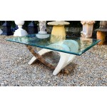Marble Coffee Table Glass Top