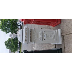Post Box White with Finial top