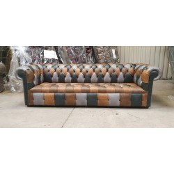 Patchwork 4 seater Chesterfield