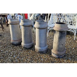 Old Chimney Pots 2 x Pair
