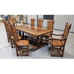 Oak Refectory Table & Chairs
