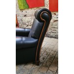 Pair Leather Danish style Chairs