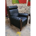 Pair Leather Danish style Chairs