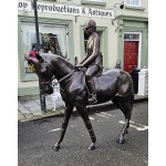 Horse And Jockey Statue