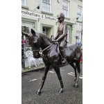 Horse And Jockey Statue