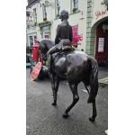 Horse And Jockey Statue