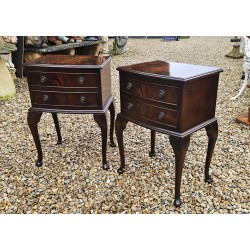 Pair Post Edwardian Bedside Cabs 