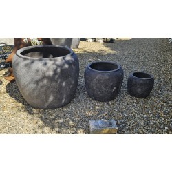Garden Vase Round x 3