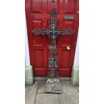 Antique Crucifix Cast Iron
