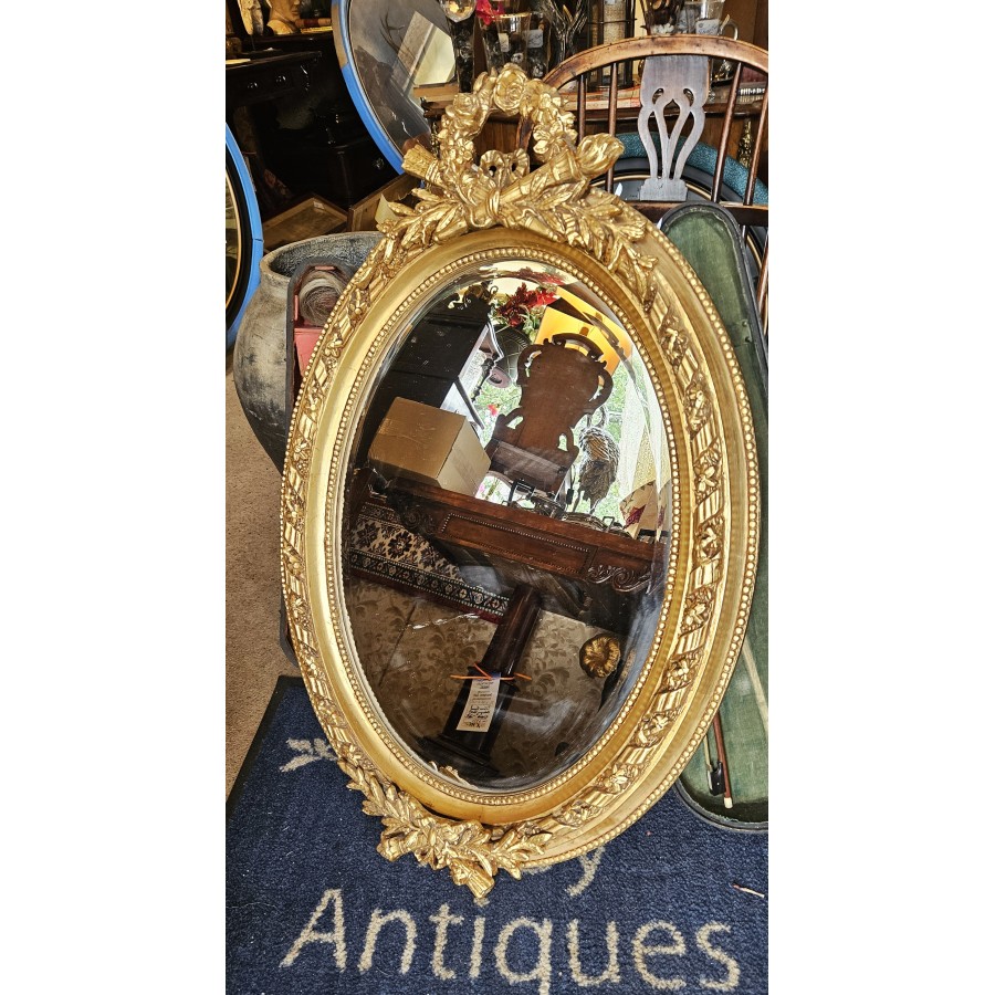 Oval Mirror Giltwood