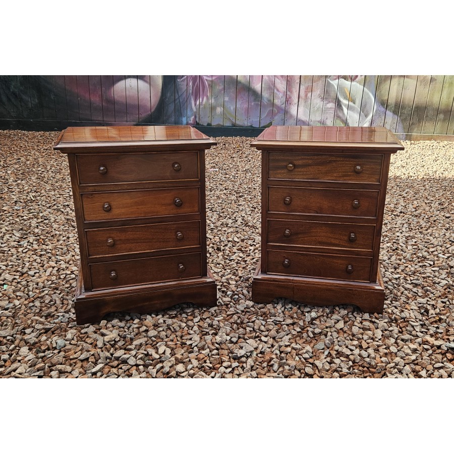 Pair Bedside Cabs 20th C.