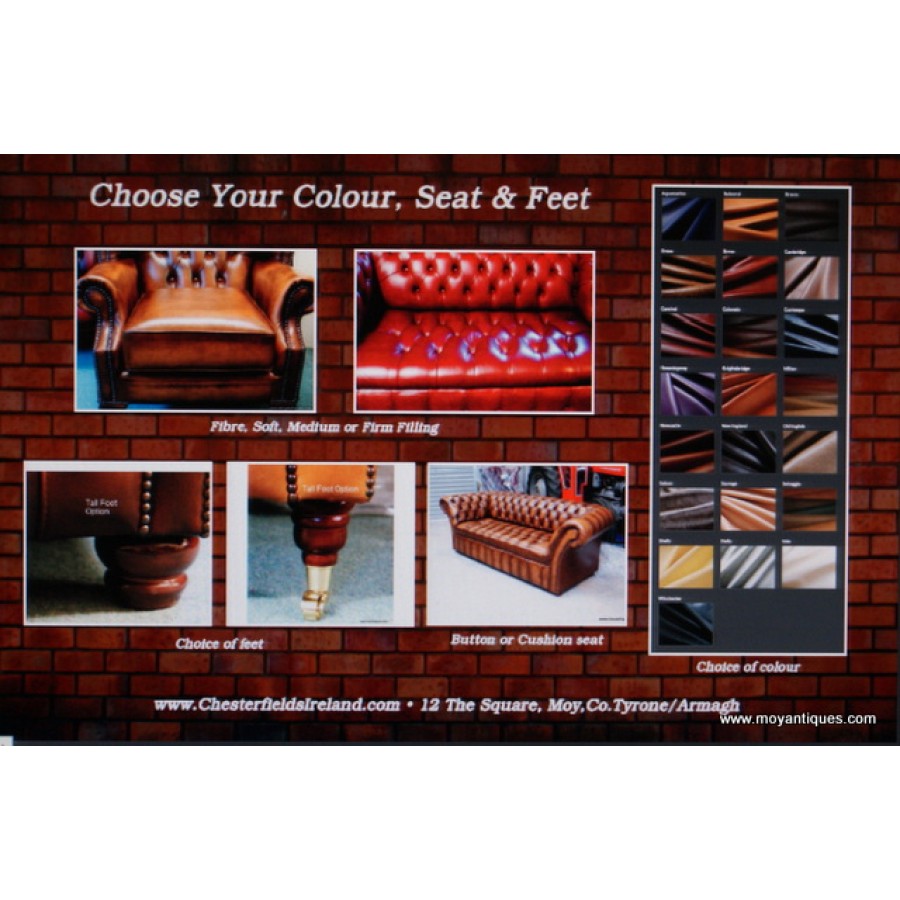 Chesterfield Choose your Feet Seat & Colour