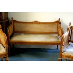 Settee and 2 chairs Bergere