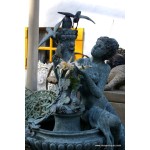 Bronze Lady Urn Fountain With Birds SOLD