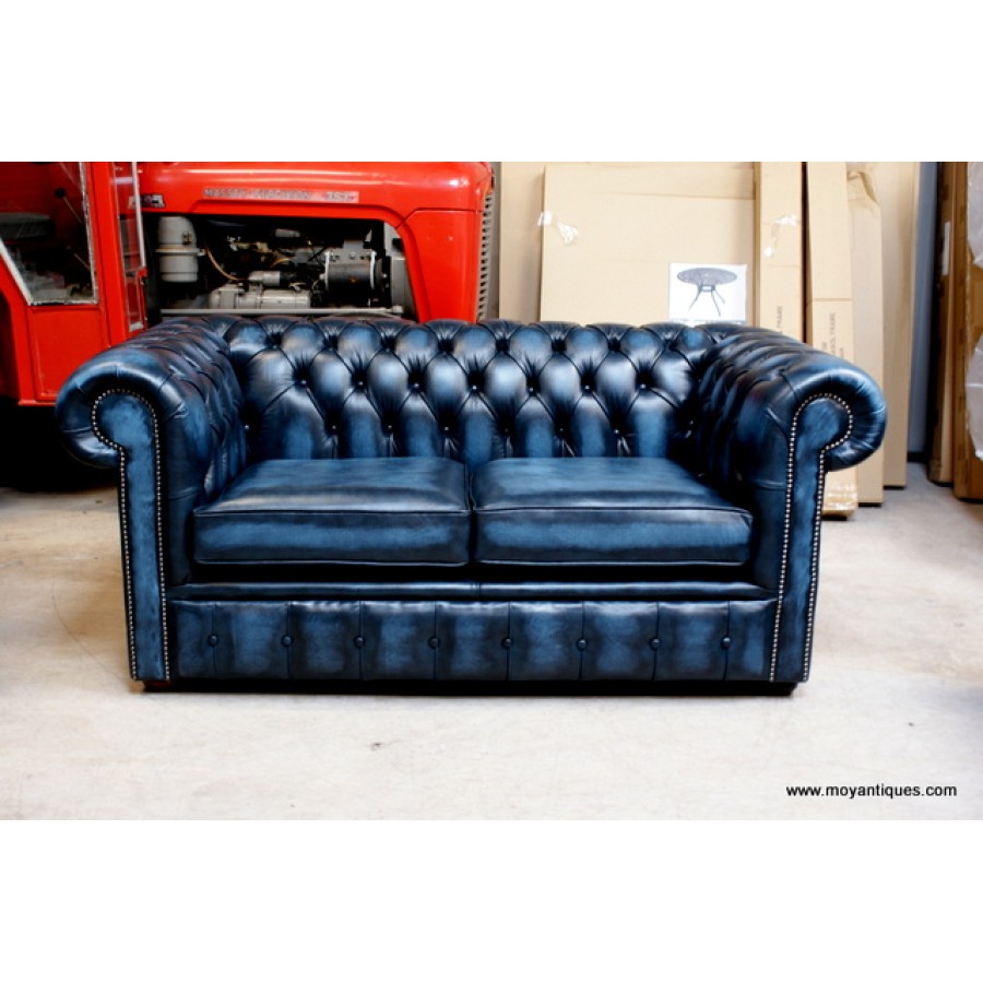 Chesterfield Sofa Chair Blue