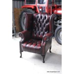 Chesterfield Wing Chair Button seat