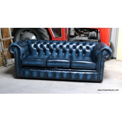 Chesterfield Blue 3 seater