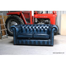Chesterfield Blue 2 seater