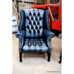 Chesterfield Blue Button seat