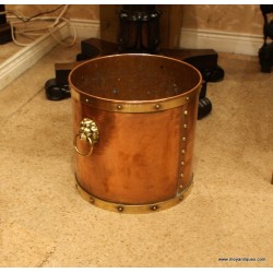 Heavy Copper Log Bucket SOLD