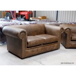 Chesterfield Sofa Smooth Pair