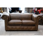 Chesterfield Sofa Smooth Pair