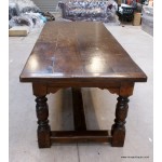 19thC. Figured Elm Refectory TableSOLD