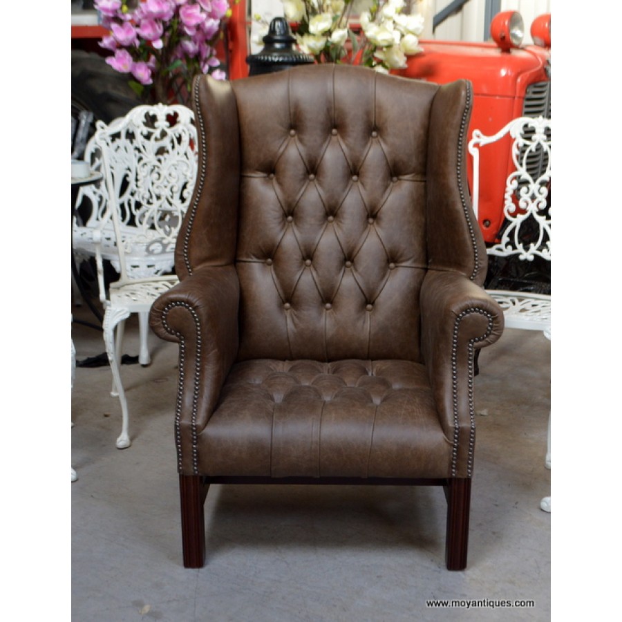 Chesterfield Library Chair Tobacco