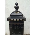 Post Box Black with Finial top 