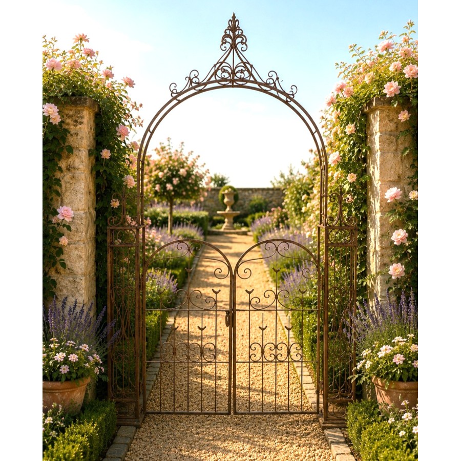 Gates with Arch Rustic