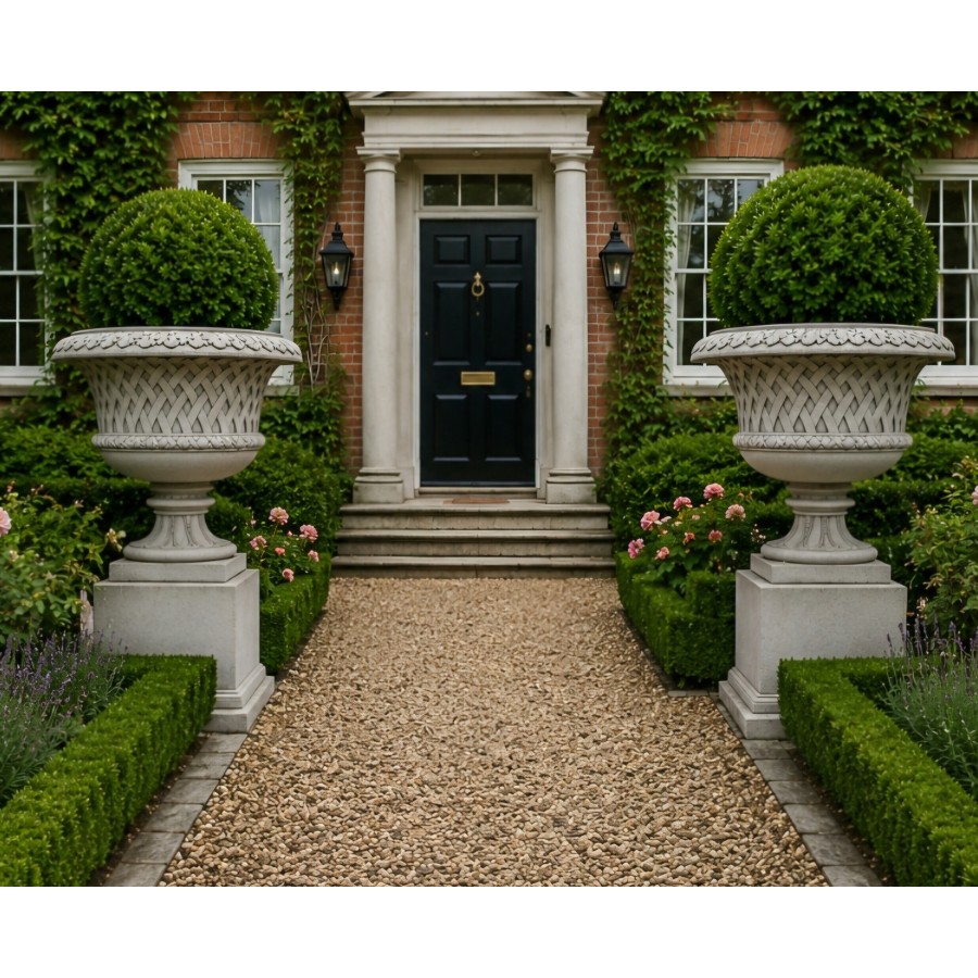 Weave Style Urns on Plinth