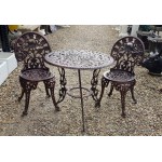 Garden Table & 2 Chairs Bronze