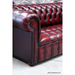 Chesterfield Sofa Button Seat Oxblood