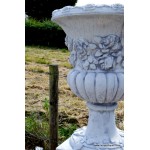Italia Flower Urn On Plinth