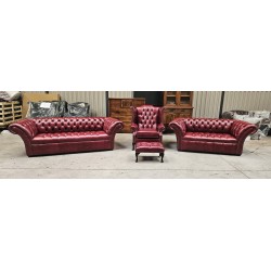 Chesterfield Charlemont Old Eng Burgundy