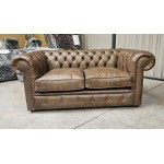 Chesterfield Cracked Vintage Tobac Fibre Cush