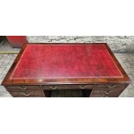 5ft Desk Red leather