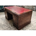 5ft Desk Red leather