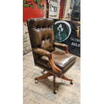 Bevan Funnell Swivel Leather Office Chair NOW SOLD