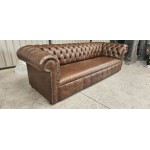 Chesterfield Sofa Fixed seat smooth