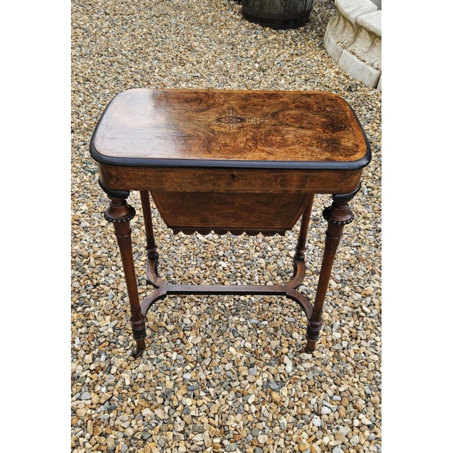 Burr Walnut Work Table