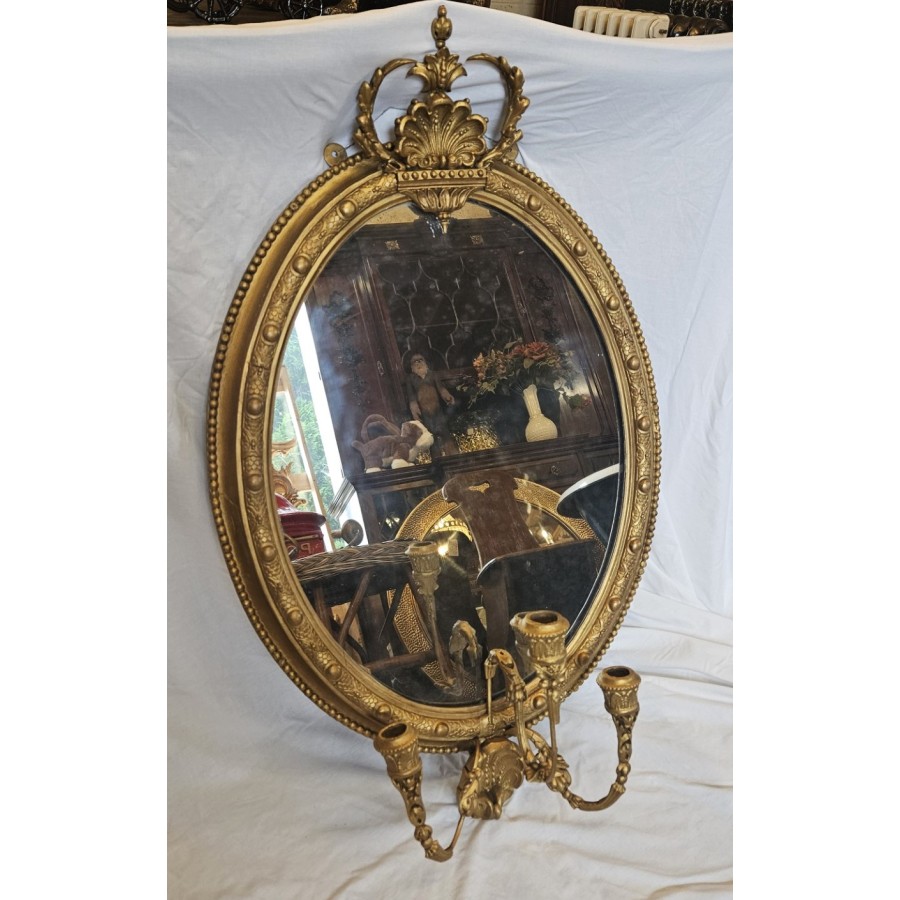 Regency Triple Sconce Mirror