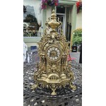 Italian Brass Clock Set SOLD