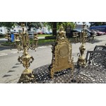 Italian Brass Clock Set SOLD