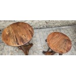 Pair Walnut Torchére Stands