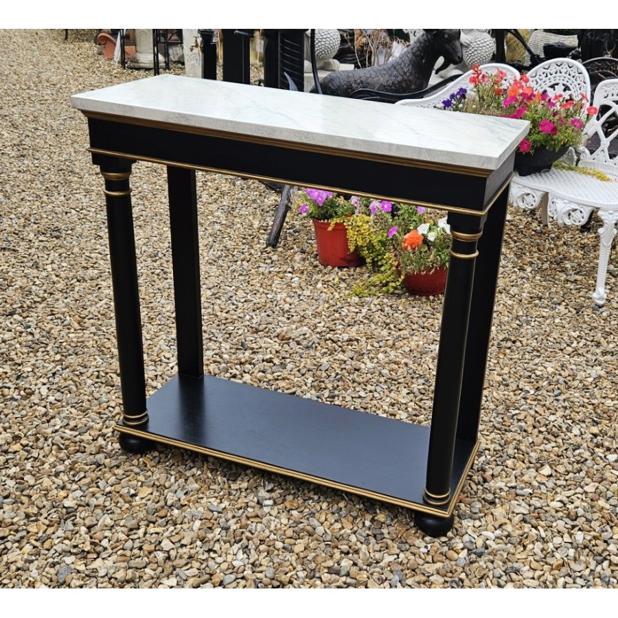 Ebony & Gilt Console
