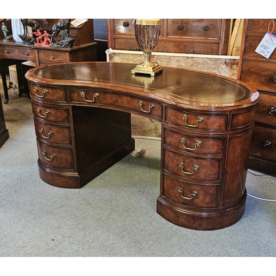 Desk Burr Walnut DEPOSIT TAKEN