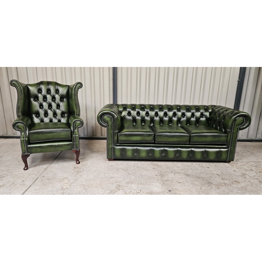 Chesterfield Sofa Antique Green